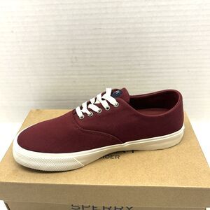 Sperry Captains CVO Vine/Maroon Canvas Women Sz 6.5 New in Box